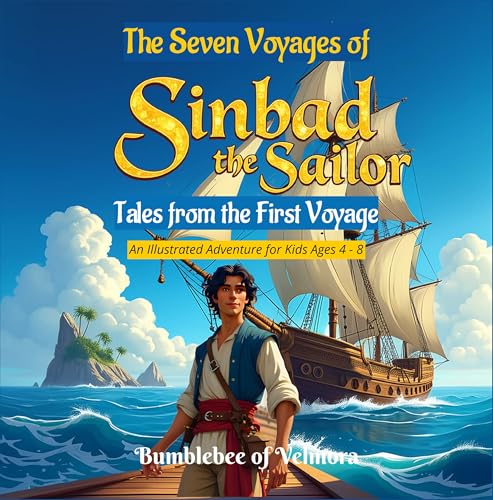 The Seven Voyages of Sinbad the Sailor: Tales from the First Voyage | An Illustrated Adventure for Kids Ages 4–8 (Tales from the Seven Seas Book 1)
