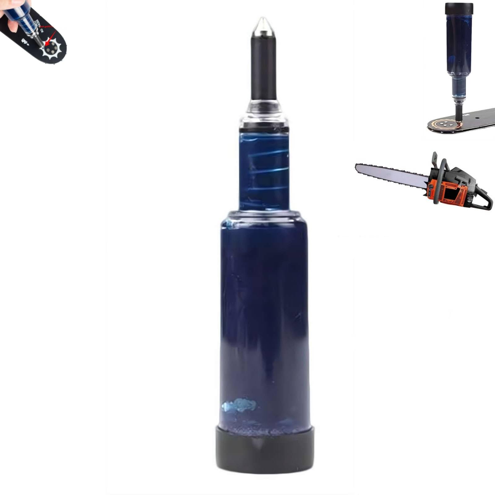 Grease Gun for Chainsaw Sprocket Nose Guide Bar Loaded With Grease,Chain Saw Guide Oiler Hand-Push Greases Oiler,Pre Loaded All Purpose Lubricant,ChainsawGuide Bar MaintenanceTool,for Chains Cutters