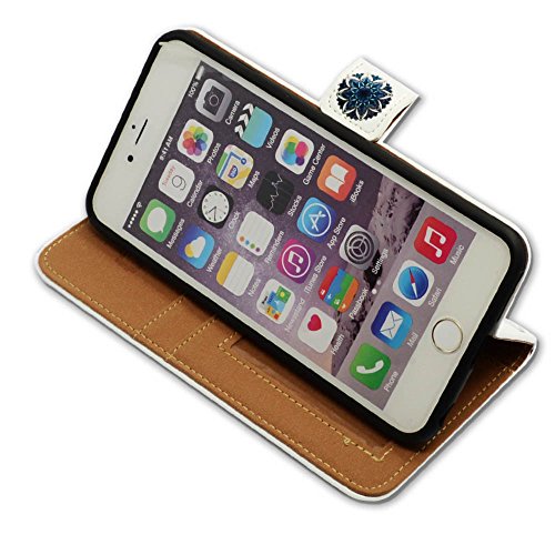 Iphone 6S Plus Case, Iphone 6 Plus Case, Bcov Green Mandala Pattern Leather Flip Wallet Case Cover With Card Slot Holder Kickstand For Iphone 6S+/Iphone 6+ #TOP5