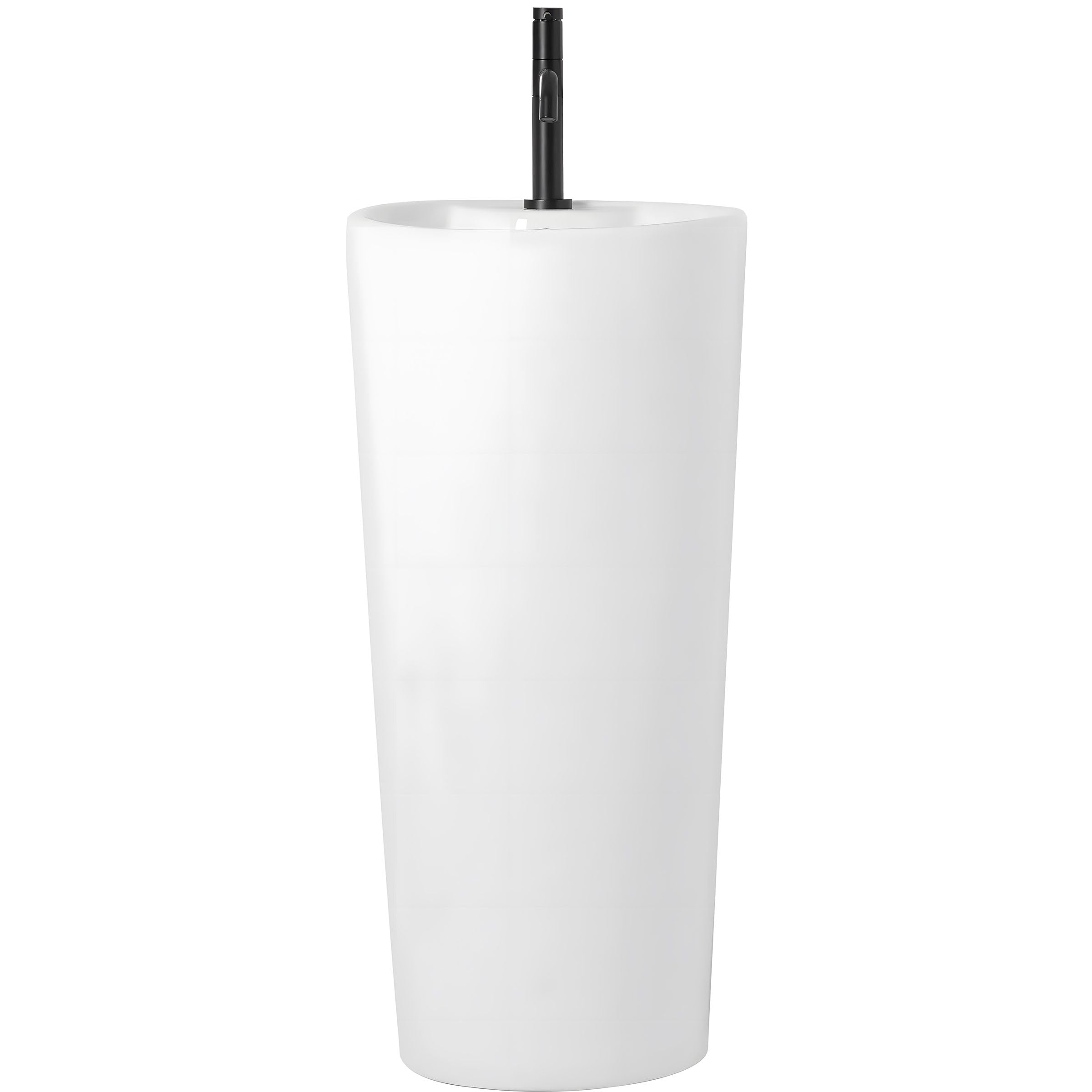 Rea BLANKA Lavabo Independiente Lavabo de baño 40 x 40 x 85 cm Cerámica (Blanco)
