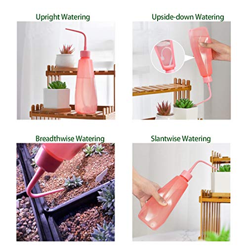 Melphoe Puppy’s Mom 12 Pieces Mini Garden Hand Transplanting Succulent Tools Miniature Planting, Set for Indoor Fairy Care, Potting, Cactus, Houseplant, Bonsai Tools, Bonsai Kit (Pink)