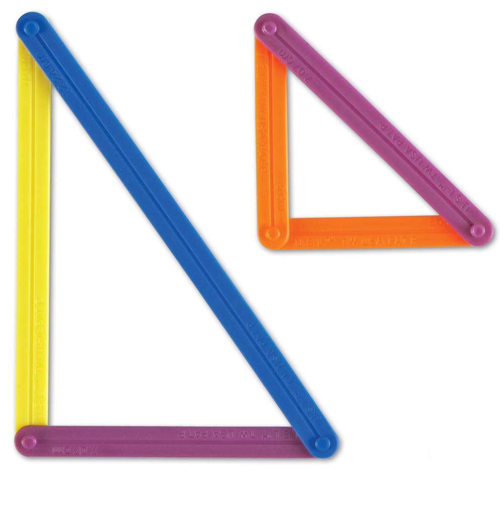 hand2mind AngLegs Geometry Set with 2 Protractors, Explore Angles, Shapes, and Geometry