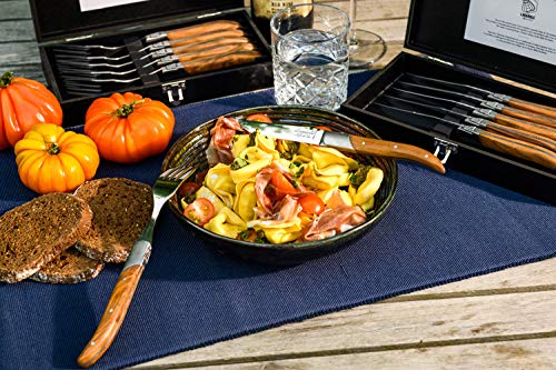 Foto von Laguiole Style de Vie Gabeln Luxury Line, 6-teilig, Olivenholz