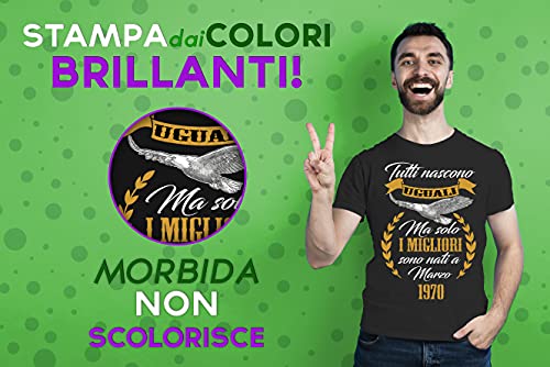 Maglietta Compleanno Uomo Tutti Nascono Uguali ma