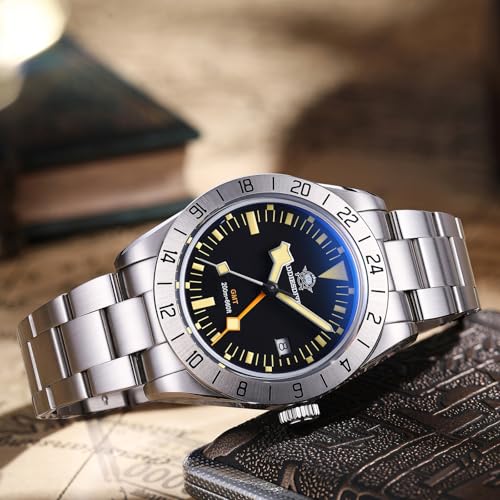 Montre à quartz pour homme ADDIESDIVE AD2036 cadran noir élégant style décontracté - 3
