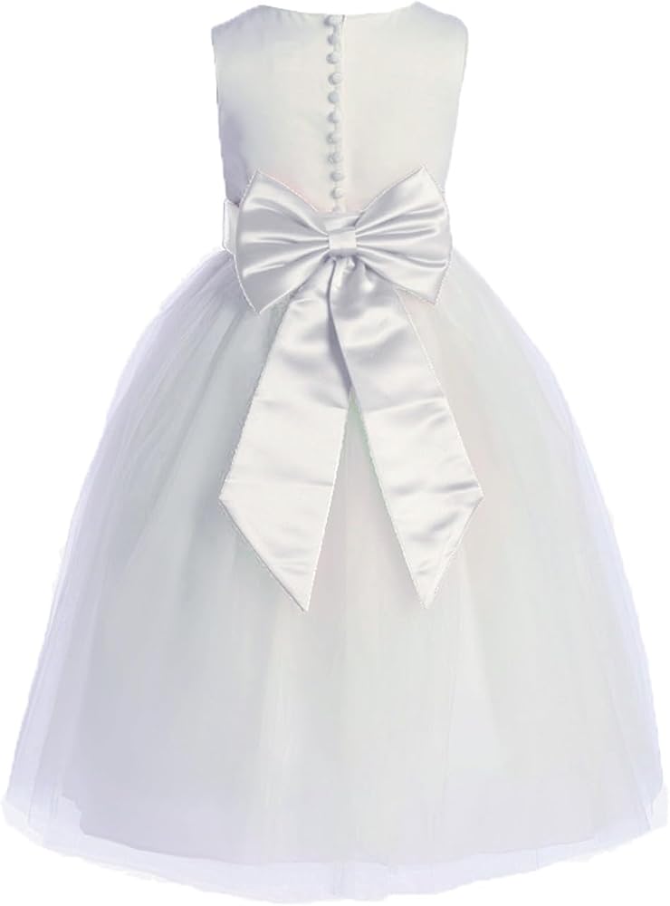 결혼식을 위한 플라워 걸 새시 - 드레스용 탈착식 리본 - 허리 새틴 벨트 - Cintas para Vestidos Elegantes — 사진 1