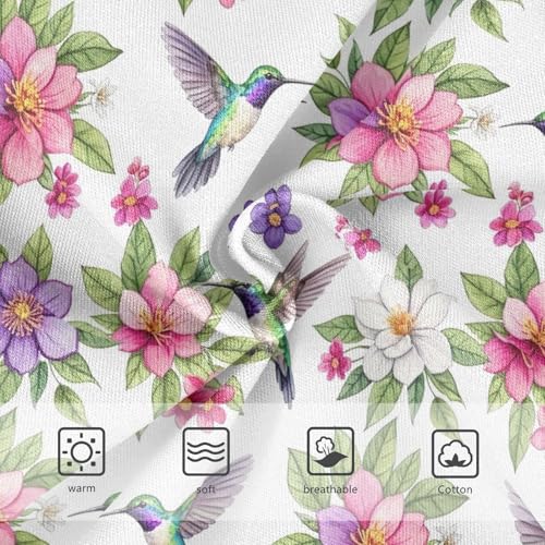 Joisal Animals Toddler Girls Underwear 2t Cotton Girl Panties Cute Vibrant Hummingbird Florals Pink Briefs Undies Kids3