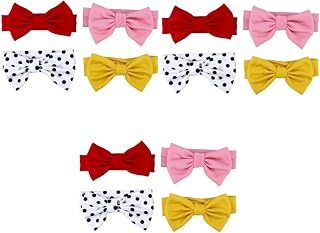 ibasenice 12 Pcs bow headband toddler hair bands baby headbands newborn girl headband Baby Head Bows infant bows Baby Girl Head Wraps fabric Baby Stretchy Headband Toddler Hairband cute