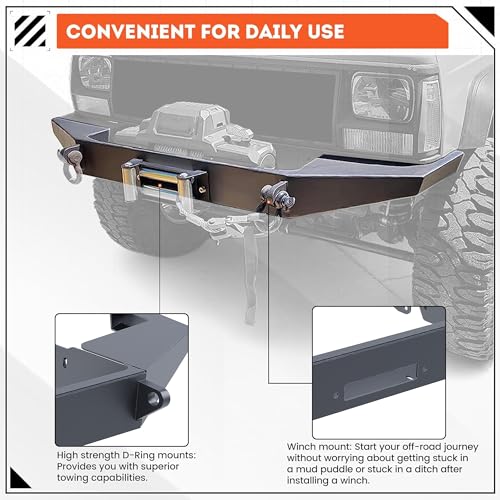 Image of ECOTRIC DIY Bumper Bare Metal Kit Compatible with 84-01 Jeep Cherokee XJ