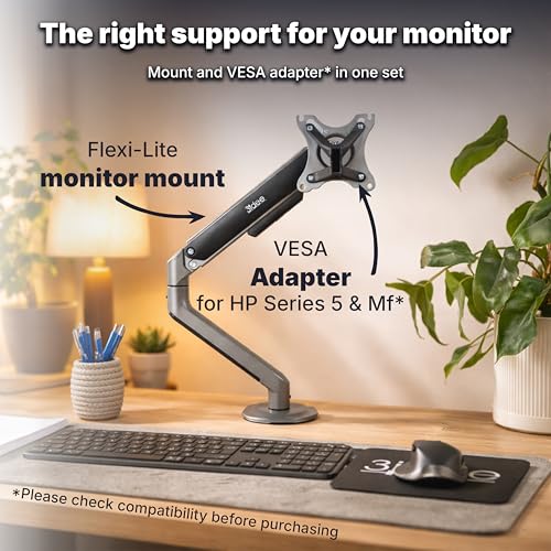 Support VESA HP M24f et M27f 3IDEE Flexi-Lite | Fixation écran entièrement mobile