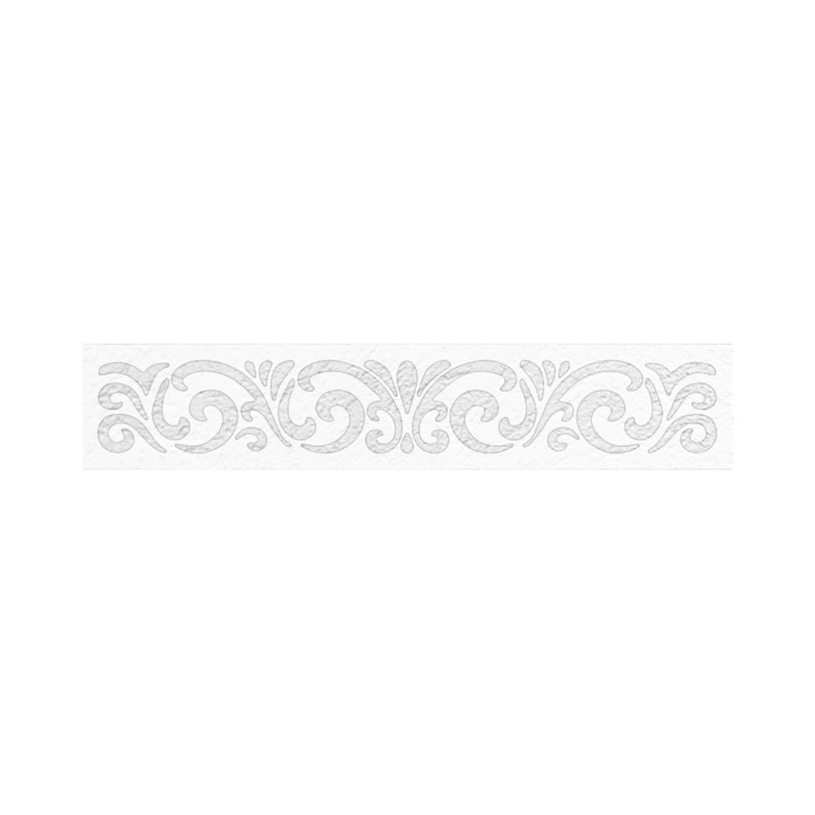 Plantillas de pared para pintura Plantilla decorativa de pared 80 cm a 120 for pintar, for bordes yeso y masilla(XXL 120cmX18cm)