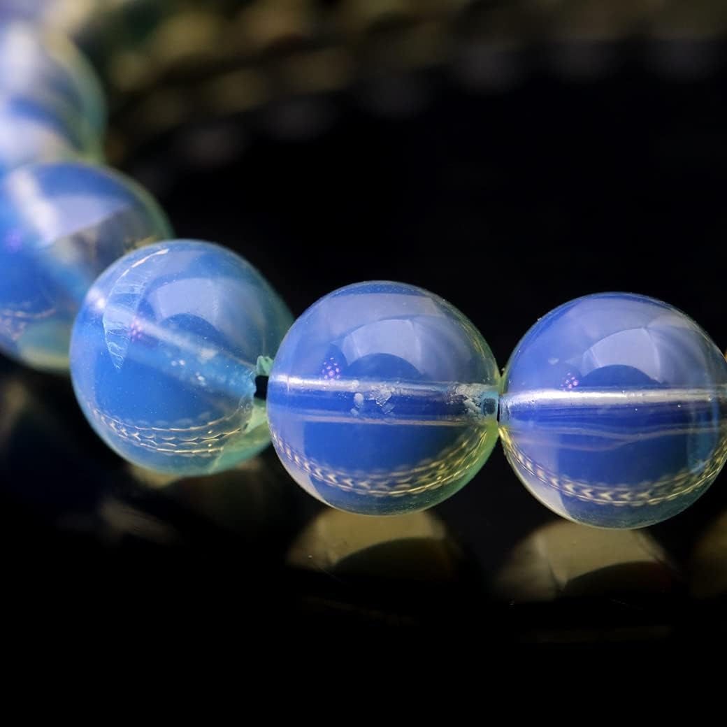 GOLD STONE] ブルーアンバー ブレスレット 6.5mm メキシコ産 琥珀