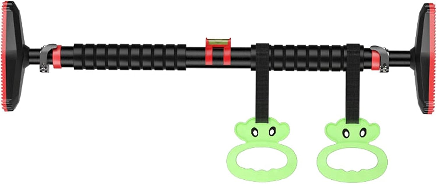 Pull-Up Bars Portable Horizontal Bar Chin Up Ball， 70-135CM Adjustable Door Corridor Strength Training Fitness Bar Children‘s Ring Kit