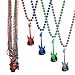Guitar Bead Necklaces - 33" - 12 Pack