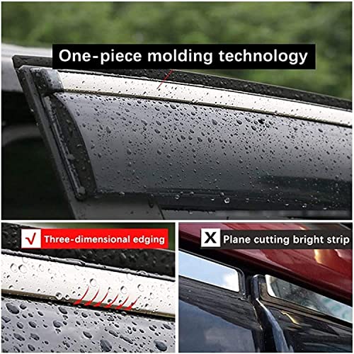 JIMORY 4 Pezzi Auto Deflettori Aria per Subaru