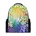 Produktbild Schulrucksack Bookbag Daypack Art Herbst Bunte Blume Baum wasserdicht für Middle School Travel Girls Boys
