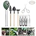 Produktbild Ggdoo 10 PCS Gartenwerkzeuge Set Bonsai Miniatur-Schaufel Schere Pinzette PH Boden Meter Topfen Saftige Einpflanzen Kit Schaufel