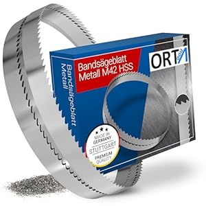 ORTA POWERSAVE Bi-Metall M42 HSS Bandsägeblätter, für BOSCH Handbandsägen, ideal für Metall & schwierige Werkstoffe (Für Bosch GCB 18V-127 - (1140 x 13 x 0, 35 mm), 24 Zähne pro Zoll)