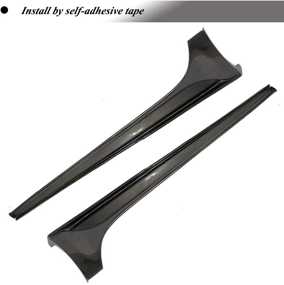 Carbon Fiber Side Skirts fits for Maserati Ghibli Sedan 2014-2018 Rocker Panels Side Trim Spoiler Side Skirt Extensions Factory Outlet