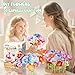 PERRYHOME Fabric Flower Bouquets Toys, 300+ Pcs Birthday Gift Activity Kit, 2 Gameplays STEM Craft for Kids, Reusable DIY Bouquets Maker Mothers Day Gifts for 3 4 5 6 7 8 Years Toddler Girl Gift