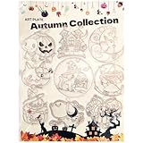 アートプレート ガラス絵具 サンキャッチャー プレート 糊の仮止めから脱気固定に変更 (オータム)