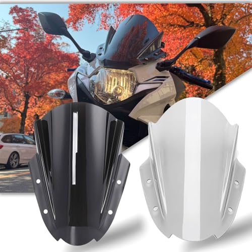 Midimttop 風防 バイクスクリーン ウインド 風よけ取付簡単 スクリー 鈴木GSX250R GSX 250R GSX-250-R 2017-2024オートバイ改造用品(黒い煙)