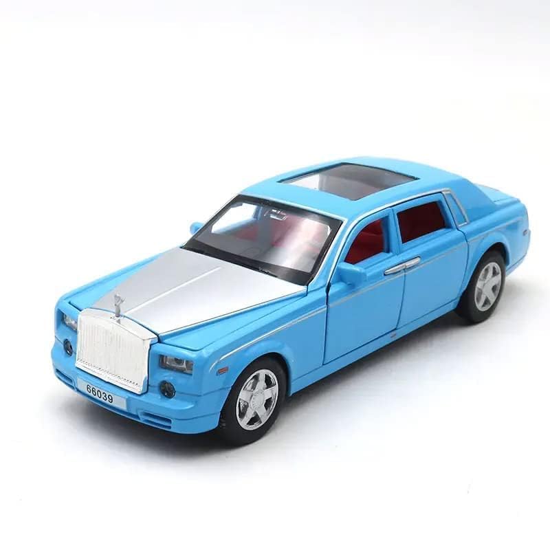 Rolls Royce Old Phantom Kids Alloy Metal Die-cast Car Pullback Toy Car with Openable Doors and Light Music Car Toy for Boys (Multicolor)