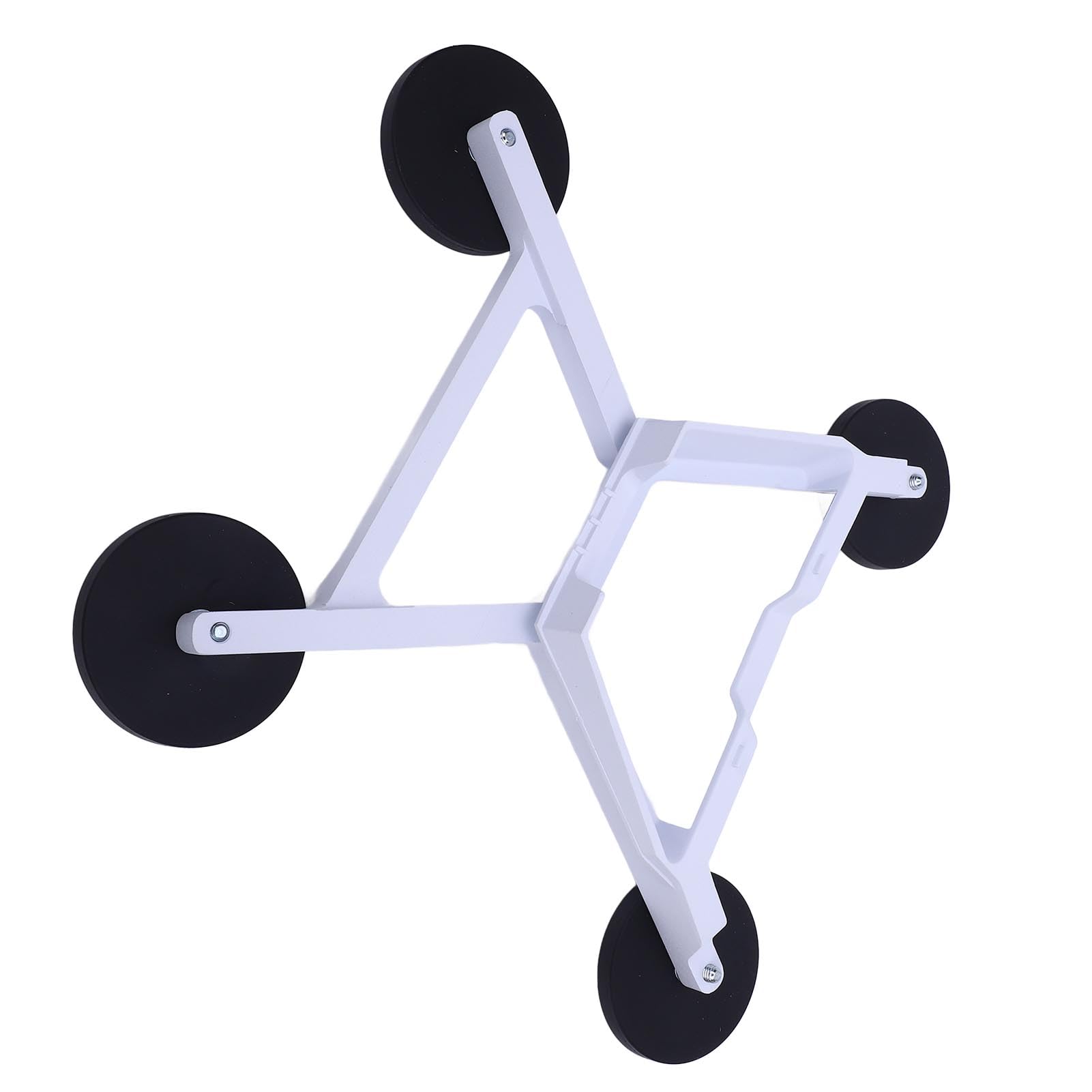 Qcwwy Staffa di Auto in Lega di Alluminio Bianco Robusto per Antenna Mini su Scala, Elevata capacità di Carico, Uso Versatile per Auto e