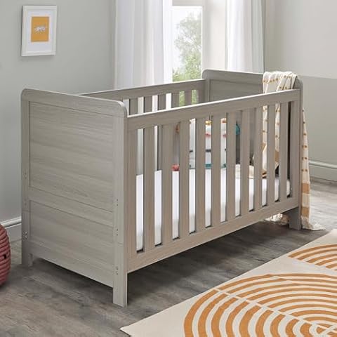 Babymore Caro Cot Bed with Adjustable Height Cover