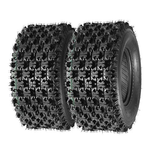 Set of 2 Sport ATV UTV Tires 22x10-10 AT 22x10x10 Replacement for Kawasaki Bayou 220 250 Rear 4 Ply P357