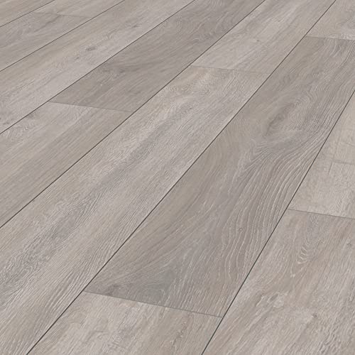 Sol stratifié Effet parquet – 8 mm – boîte de 9 Lames - 2,26 m2 – EH Villa 5946 Pure+ Chene...