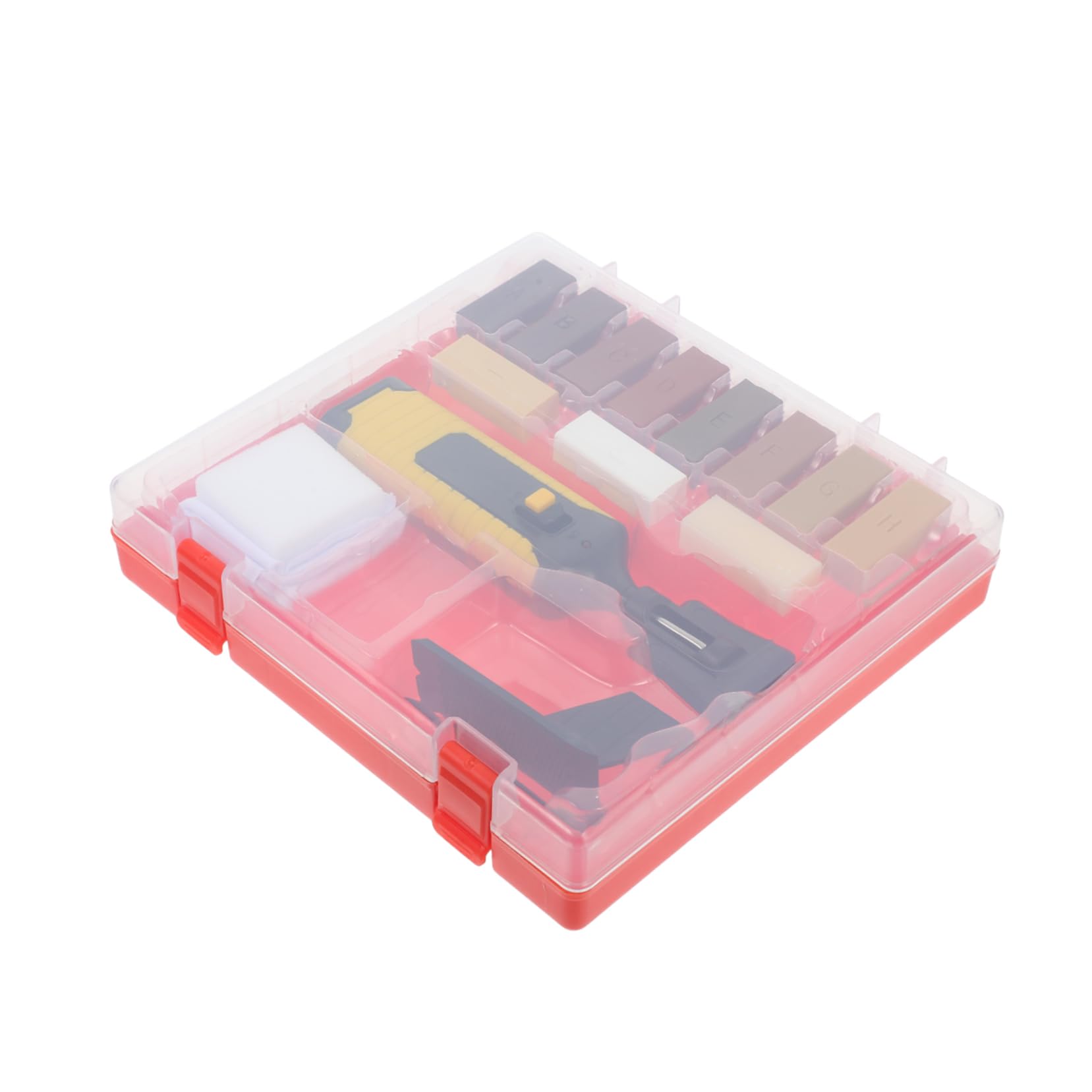 jojofuny Kit Reparación Madera para Suelos y Muebles, 1 Set con Lápiz Térmico Eléctrico, Bloque de Cera y Esponja Adecuado para Hogar y Oficina
