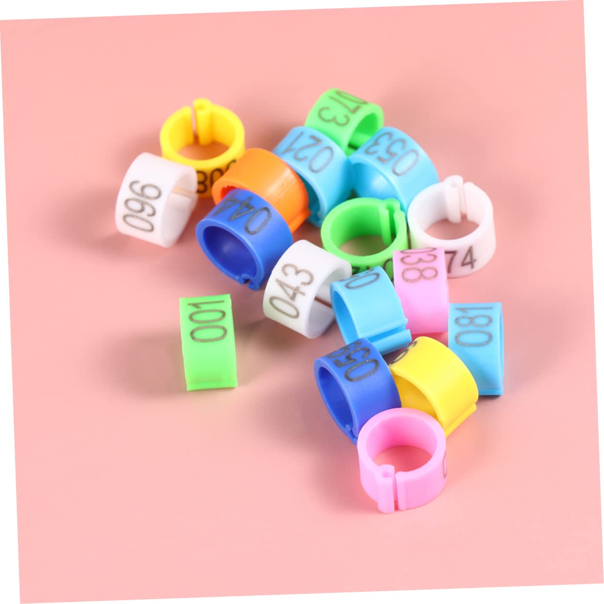 POPETPOP 3 Set di Zampe di Piccione in Plastica da 8 Mm per Lidentificazione degli Uccelli Vivaci per Piccioni Calopsitte Parrocchetti Pappagalli 100 Pezzi * 3