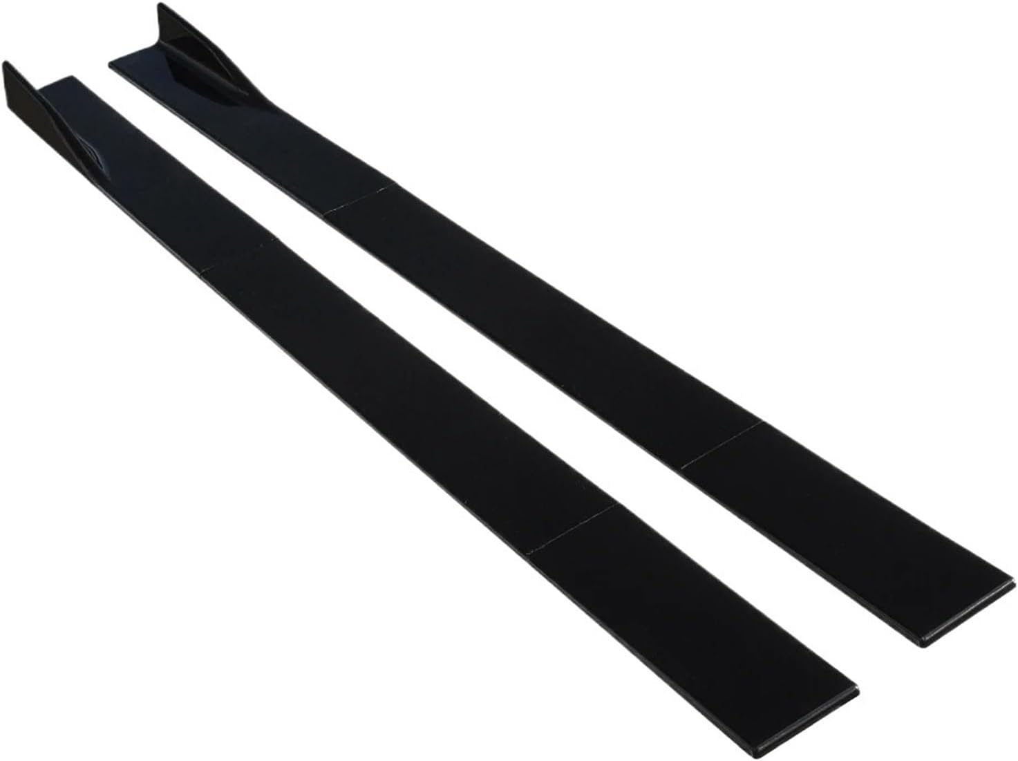 2.2m/2m Body Apron Lip Rocker Splitter Diffuser Body Kit Gloss Black Car Side Skirts Winglet Extensions Splitters(86 inch)