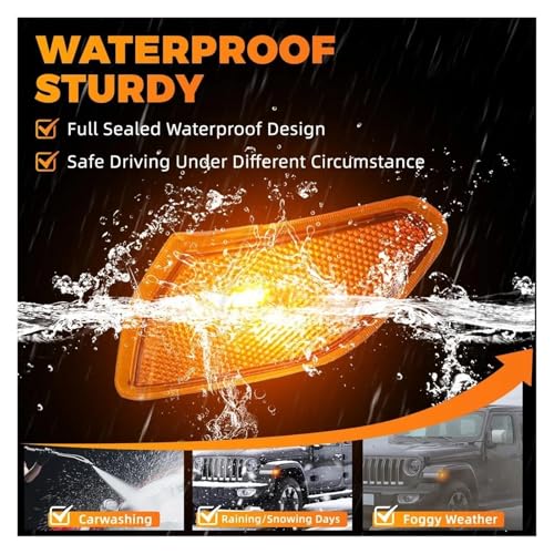 Intermitente retrovisor roto Jeep Gladiator luz señal giro lateral CH2550137 3