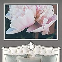 Framed Canvas Wall Art Flora Snapshot Closeup Dark Expressive Farmhouse/Country Floral Multicolor Photography Realism Single - 16x24 inches