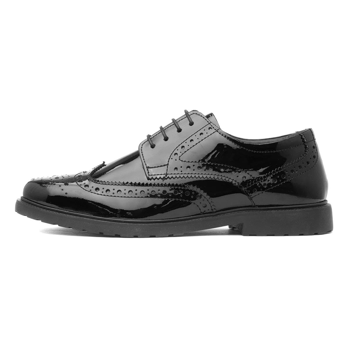 Hush Puppies Women's Black Verity Leather Brogues Size 5