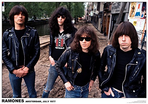 Affiche Ramones Amsterdam Juillet 1977 | Poster Rock Retro 59x84 cm