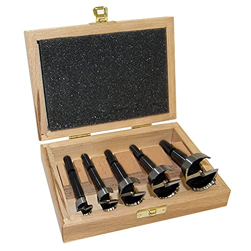 Fisch 5-Piece Wave Cutter Forstner Drill Bit Set