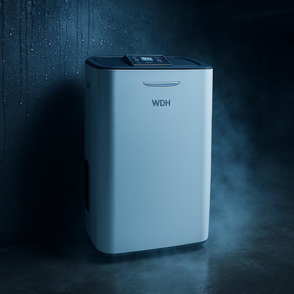 Aktobis WDH-DS3 deumidificatore ad adsorbimento |senza compressore | per basse temperature, senza refrigerante, bianco, fino a 10 Litri/g e 25 m² | per stanze non riscaldate (1 - 15 C) e garage