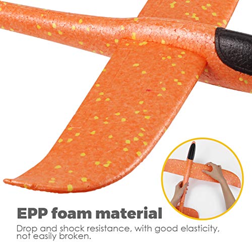 STOBOK 2 Peças de Brinquedos de Avião de Espuma Aviões de Lançamento de Mão Planador Modelo de Avião