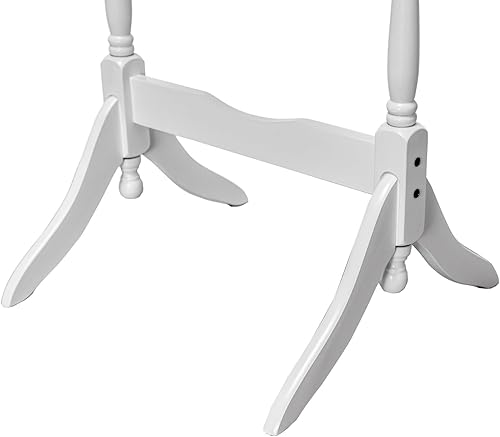 Miniatura 4 de Espejo de cuerpo entero Legacy Decor, con pie, inclinable, ovalado y con marco de madera