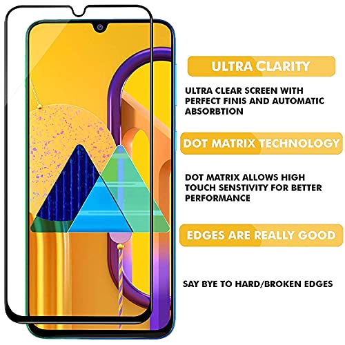 Image of Edge to Edge Tempered Glass Screen Protector For Samsung Galaxy M21 / M31 / A50 / A30 / F41 / M32 / A32 / F22 / A22 / A30 / A50 with installation kit
