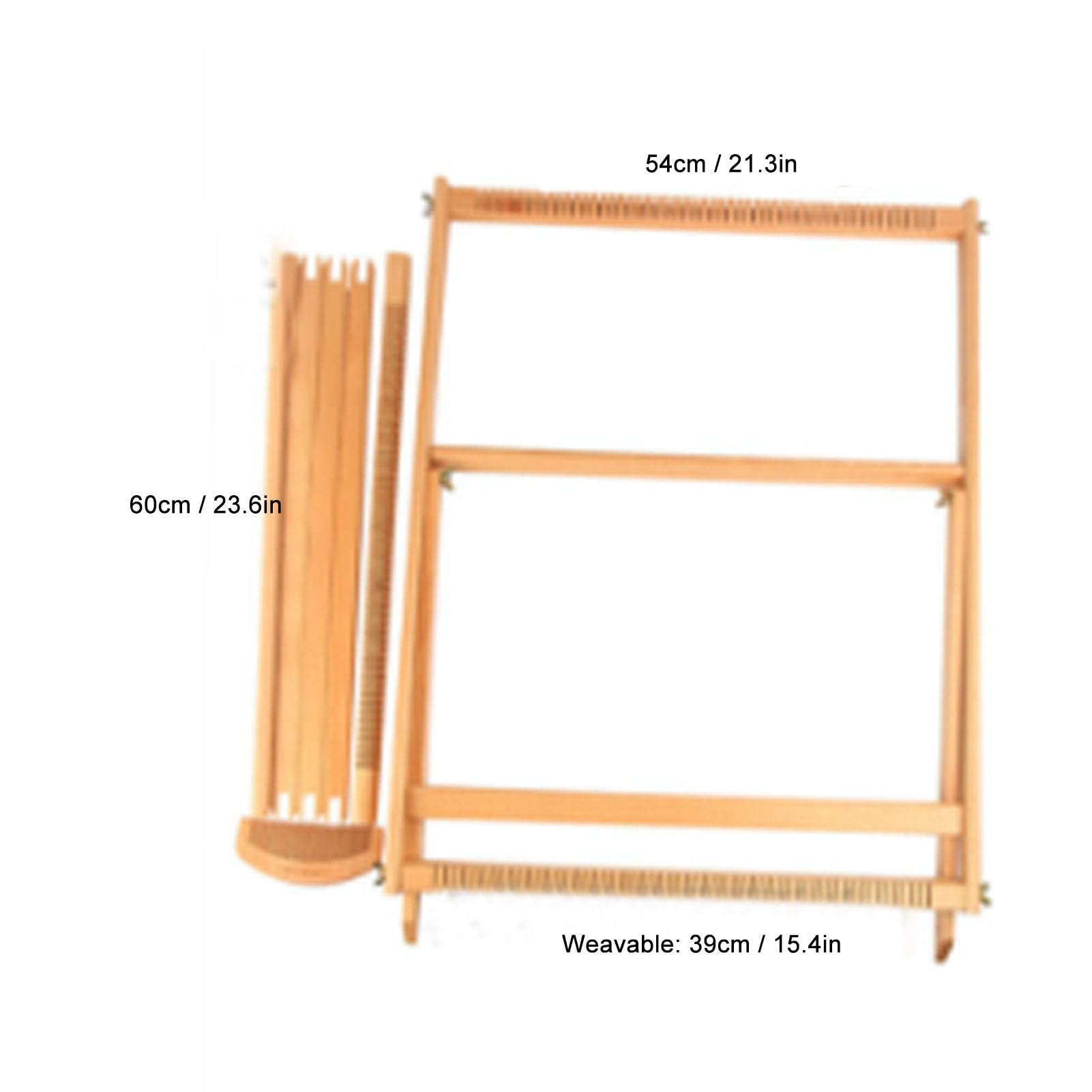 SIXRUN Kit di Tessitura Multi Artigianale in Legno con Telaio di Ordito Integrabile per Bambini Adulti Principianti
