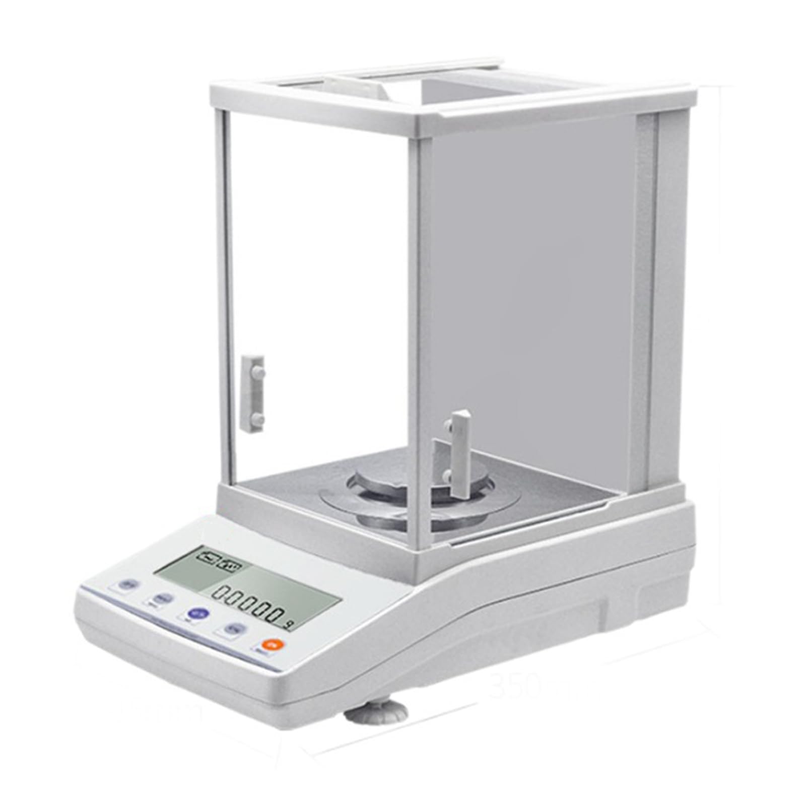 Bilancia Analitica di Precisione da Laboratorio, Bilancia Digitale Elettronica da 220 G/0,0001 G, G/ct/oz, con Copertura Antivento E Peso di Calibrazione da 200 G, per Laboratori, Industrie