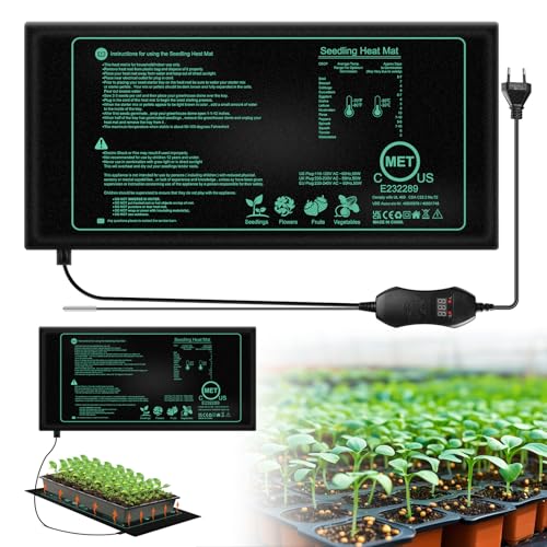 Tapis Chauffant Pour Plantes Avec Thermostat: 50W Tapis Chauffant Pour Semis, Imperméable Tapiss Chauffants Plante, Tapiss Chauffage Adjustable Pour Les Semis, Les Animaux Domestiques Et Les Reptiles