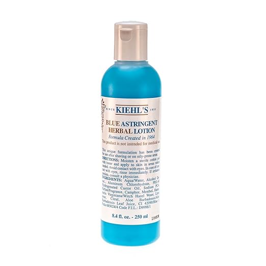 Kiehl's Blue Astringent Herbal Lotion Medium Size 8.4oz