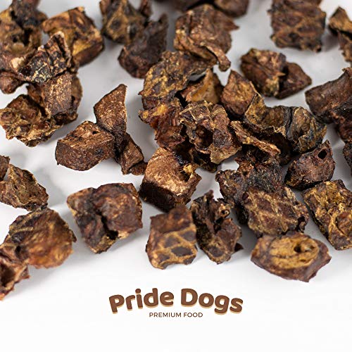 PrideDogs Trainingshappen Rind 1kg - Premium Kausnack für Hunde - 100% Rind Rinderlunge Würfel für Leckerlibeutel Training