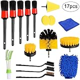 🚗La herramienta perfecta para limpiar el automóvil: este kit de cepillo para automóvil contiene una variedad de herramientas, que básicamente pueden satisfacer las necesidades de limpieza de diferentes partes del automóvil, ya sea limpieza del interior del automóvil, limpieza o partes externas del automóvil. tu petición.