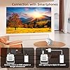 Mini Projector Electric Focus, Portable Movie Projector with 270° Rotatable, 1080P HD Support, Auto Keystone, Compatible with TV Stick, Laptop, HDMI for Bedroom, Outdoor Use (with Bluetooth for Audio) #4